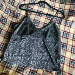 ‘WILD FABLE’ METALLIC TANK TOP